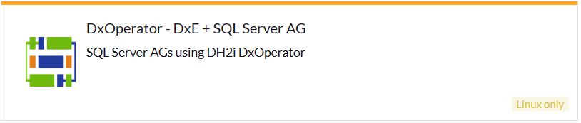 Deploy a highly available SQL Server AG with DxOperator and DxEnterprise.